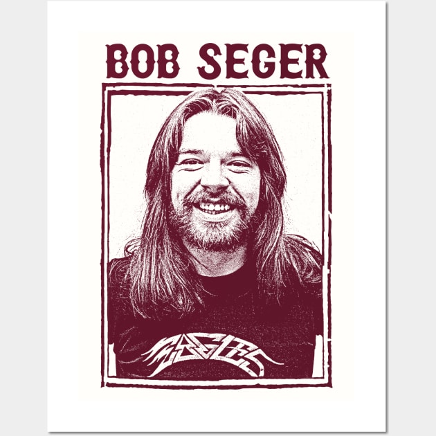 Bob Seger /// Vintage Style Fan Art Design Wall Art by DankFutura